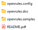 OpenRules Decision Manager installation folder