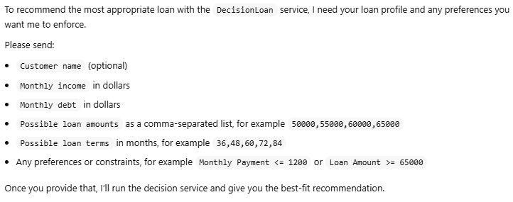 AI Agent “Loan Selection” illustration 6