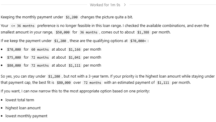 AI Agent “Loan Selection” illustration 21