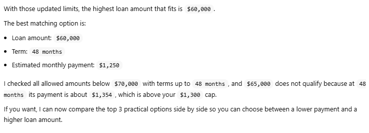 AI Agent “Loan Selection” illustration 25