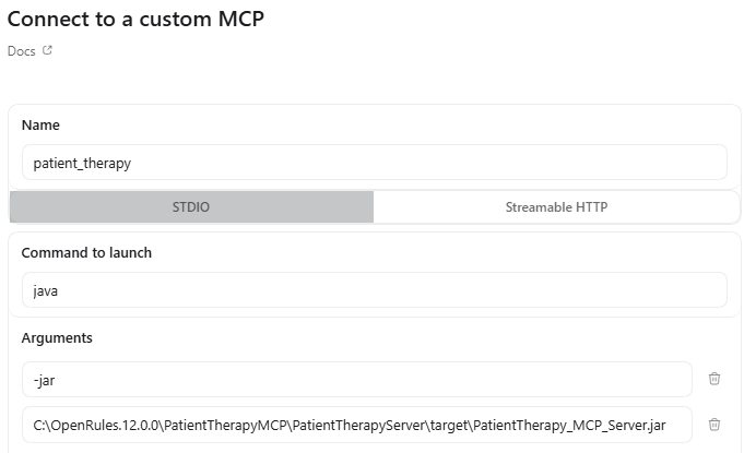 MCP Server “PatientTherapy” illustration 1
