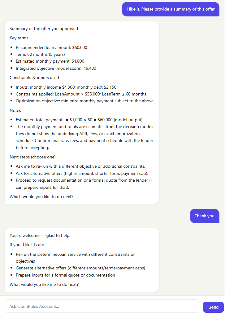 OpenRules AI Assistant illustration 11